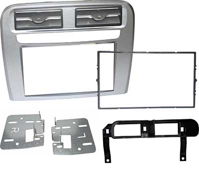 Marco O Máscara 2 DIN Para Radio En Fiat Grande Punto – Color Plata, Para Radios Europeas Y Chinas, Masterline